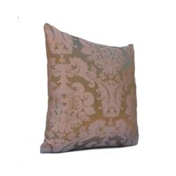 Pink & Gold Pillow, Throw Pillow Cover, Decorative Cushion Covers, Floral Pattern, Accent Pillows, Sham, Satin Blend - thumbnail 2