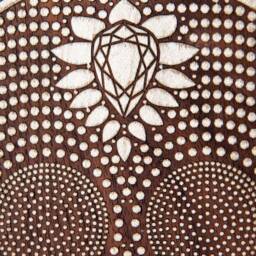 Hirst Sugar Skull Wood Block Wall Art - thumbnail 3