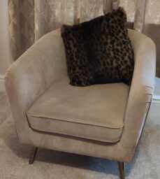 Luxury Dark Cheetah Deluxe Faux Fur Cushion Cover - Handmade Sofa Pillow Case - thumbnail 1
