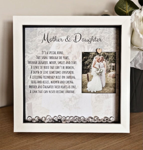 Mother & Daughter Picture Frame. Personalised Mum Gift. Mothers Day Gift - image 1