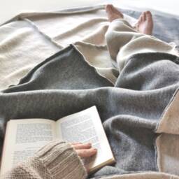 Wool Blanket Lino Daybed Cover Throw Bedspread Plain Collection Made in Germany Soft Boiled Wool Of Pure New Wool - thumbnail 2