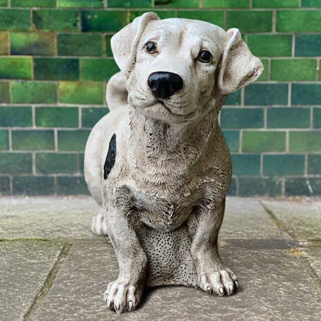 Concrete Labrador Puppy Statue Stone Dog Figurine Cement Pet Sculpture Outdoor Garden Ornament Handmade Yard Decor Gift For Lover - image 1