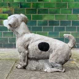 Concrete Labrador Puppy Statue Stone Dog Figurine Cement Pet Sculpture Outdoor Garden Ornament Handmade Yard Decor Gift For Lover - thumbnail 3