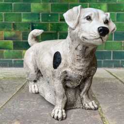 Concrete Labrador Puppy Statue Stone Dog Figurine Cement Pet Sculpture Outdoor Garden Ornament Handmade Yard Decor Gift For Lover - thumbnail 2