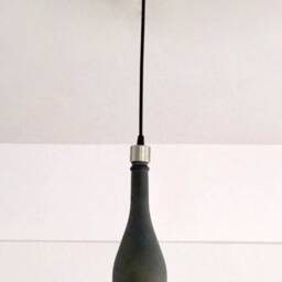 Frosted Champagne Bottle Pendant Lamp Light With Fixtures - thumbnail 2