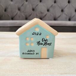House Planter For Housewarming Gift, My First Or Our New Home Present, Personalized Succulent Small Vase, Decor, Realtor Gift - thumbnail 3