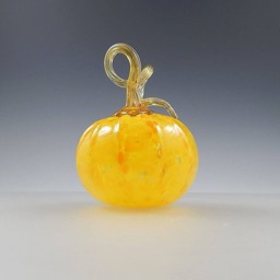 "Nw Hand-Blown Glass Pumpkins in ""Sun" - thumbnail 2