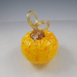 "Nw Hand-Blown Glass Pumpkins in ""Sun" - thumbnail 3