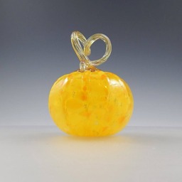 "Nw Hand-Blown Glass Pumpkins in ""Sun" - thumbnail 1