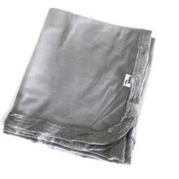 Gray Jersey Knit Baby Swaddle Blanket - Stretchy Newborn Wrap - thumbnail 4