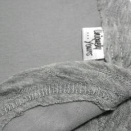 Gray Jersey Knit Baby Swaddle Blanket - Stretchy Newborn Wrap - thumbnail 3