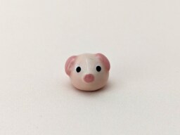 Cute Handmade Mini Ceramic Pig Figurine. Unique Desk Buddy. Terrarium Decor. Good Luck Charm. Small-Batch Ceramics. Hand-Painted Pottery