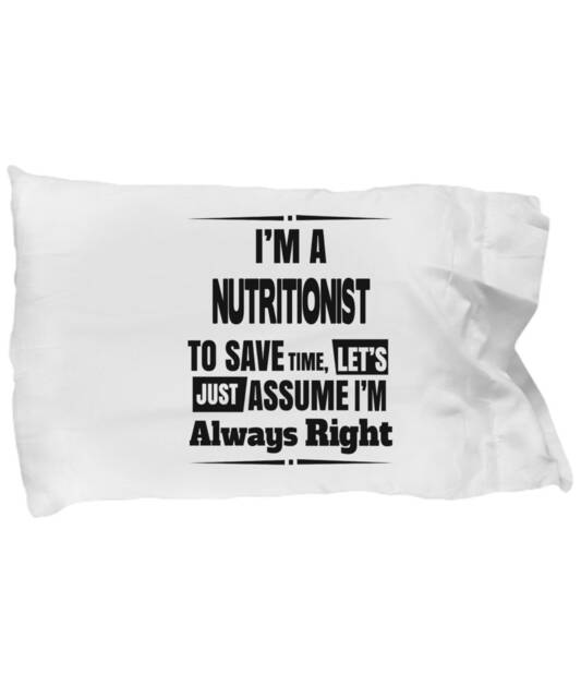 Nutritionist Gifts For Women & Men - Nutritionist Pillowcase , Him Her, Perfect Gift Nutritionism Student Practitioner