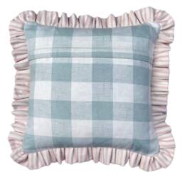 Floral Ruffled Cushion Jane Churchill Greenway Fabric, Feather Insert - thumbnail 3
