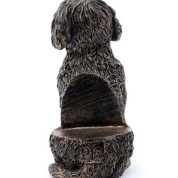 Handcrafted Antique Bronze Cockapoo Plant Pot Feet - Set Of 3 - Eco-Friendly Garden Decor - thumbnail 4
