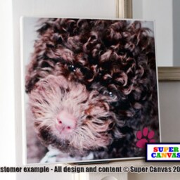 Dog Cat Pet Portrait Custom Picture Photo Hanging Wall Art Framed Canvas Print Handmade Mum Birthday Christmas Gift - thumbnail 2