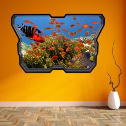Aquarium Fishes Wall Decal Sticker Mural Poster Print Art Kids Bedroom Home Decor Av1 - thumbnail 1