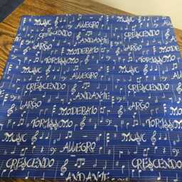 Blue Music Dynamics Pillow Cover, 14 X Decorative Cover - thumbnail 4