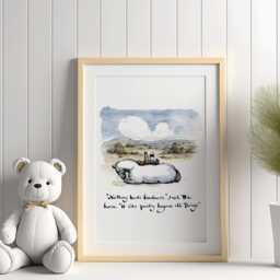 Framed Print Charlie Mackesy The Boy, Mole, Fox & Horse - Perfect For Nursery/Kids Rooms, Mental Health, Oak Frame Available - thumbnail 3