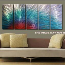 Contemporary Metal Wall Art - Abstract Aluminum Sculpture, Handmade - thumbnail 4