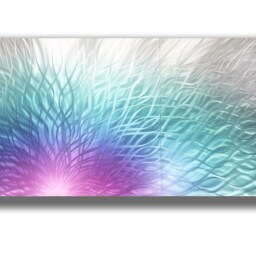 Contemporary Metal Wall Art - Abstract Aluminum Sculpture, Handmade - thumbnail 3