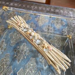 Driftwood Candleholder With Shells, Coastal Candleholder, Beach Decoration - thumbnail 4