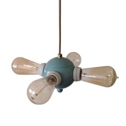 Edwardian Pendant - 4 Bulb Ceiling Light Benjamin Cluster Contemporary Lighting Modern Rustic Bedroom Reading Nook - thumbnail 3
