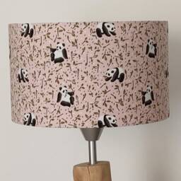 Lampshade - Pendant Light With Panda Pattern On Pink Background Ideal Gift For Christmas, Birthdays, Baby Shower, Or Nursery - thumbnail 2