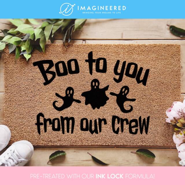 Boo To You Doormat - Halloween Decor From Our Crew Funny Welcome Mat Fall Porch Decorations - image 1