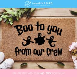 Boo To You Doormat - Halloween Decor From Our Crew Funny Welcome Mat Fall Porch Decorations - thumbnail 1