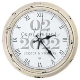Personalised Wedding Wall Clock Custom Mr & Mrs Couple Name Glass Home Decor Present Just Married Newlyweds Anniversary Keepsake Gift Ekrc20 - thumbnail 3