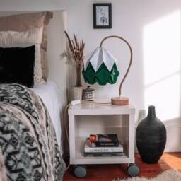Table Lamp Kikyo With Flexible Cable & Paper Lampshade - thumbnail 2