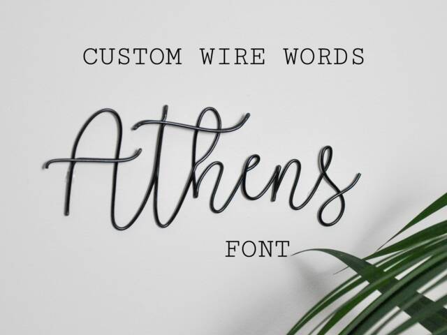Personalised Wire Words, Name, Words For The Wall, Custom Word Phrase, Wall Decor, Art, Nursery Gallery - image 1