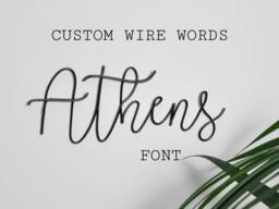Personalised Wire Words, Name, Words For The Wall, Custom Word Phrase, Wall Decor, Art, Nursery Gallery - thumbnail 1