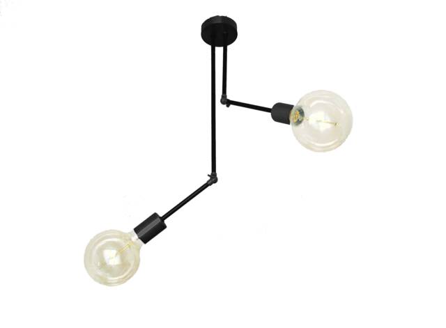 xana - Black Articulated Ceiling Lamp Industrial Modern Light Fixture - image 1