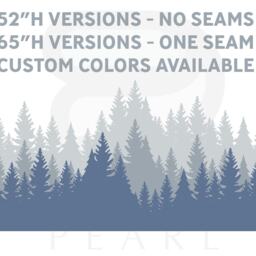 Forest Wall Decal/Mural Woodland Mountain Nursery Decor Peel & Stick - thumbnail 2