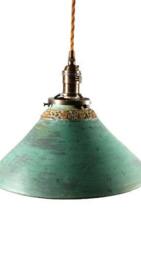 style#034 Lighting, Green Patina, Hanging Pendant Lamp, Kitchen Island Light - thumbnail 3