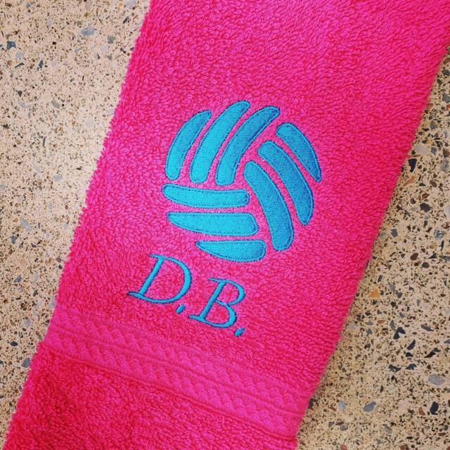 Personalized Volleyball Towel Embroidered Sports Gift - image 1