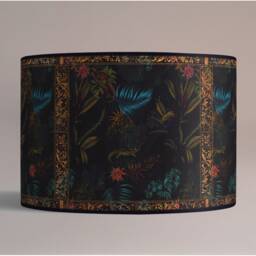 Lampshade, Lampshade Retro, Vintage, Handmade, Table Lamp, Paper, Vintage Tropical - thumbnail 1