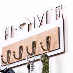 Key Holder With Hooks, Keys, New Home, Couples Gift, Home Hook Organisation - thumbnail 2