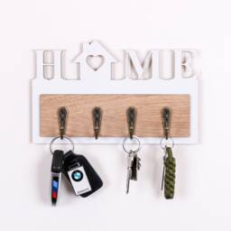 Key Holder With Hooks, Keys, New Home, Couples Gift, Home Hook Organisation