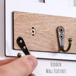 Key Holder With Hooks, Keys, New Home, Couples Gift, Home Hook Organisation - thumbnail 4