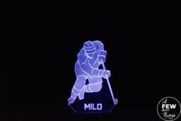 Personalised Ice Hockey Player Led Night Light Nhl Sports Decor - thumbnail 1