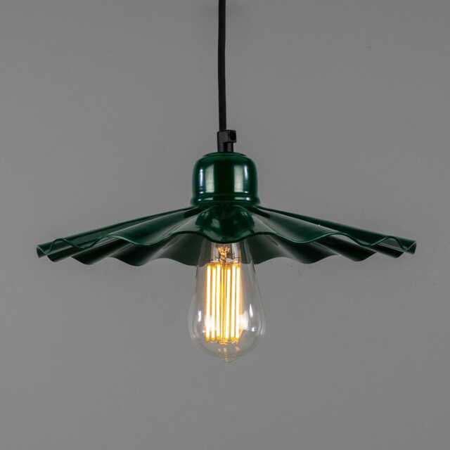 Ardle Modern Ripple Shade Factory Pendant Light 12'' Ip20 - image 1