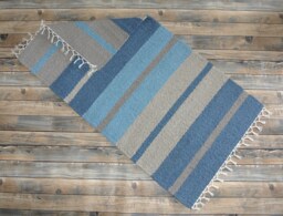 "Hand Woven Rug - 24""x44" - thumbnail 1