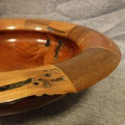 Cherry & Black Walnut Pedestal Bowl - thumbnail 3