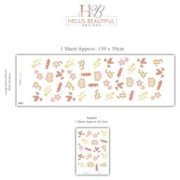 Boho Abstract Wall Decals For Nursery, Neutral Kids Room Stickers, Modern Peel & Stick Decor, Playroom - thumbnail 2