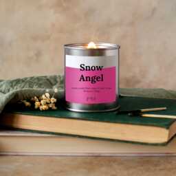 Snow Angel Scented Candle, Wood Wick, Christmas Candle - thumbnail 1