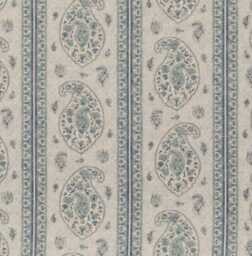 Gp & J Baker - Coromandel Blue Intricately Detailed Kashmir Paisley Designer Cushion Cover Luxury Throw Pillow Handmade Home Decor - thumbnail 3