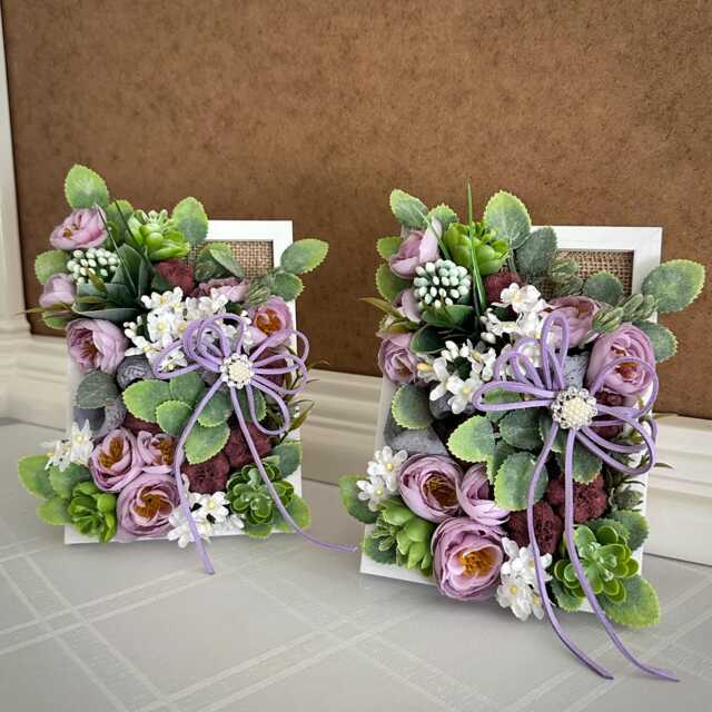 3D Floral Tropical Garden Wall Decor Handmade Flower Arrangement Succulent Free Standing Shelf Art Modern Botanical Table Centrepiece - image 1